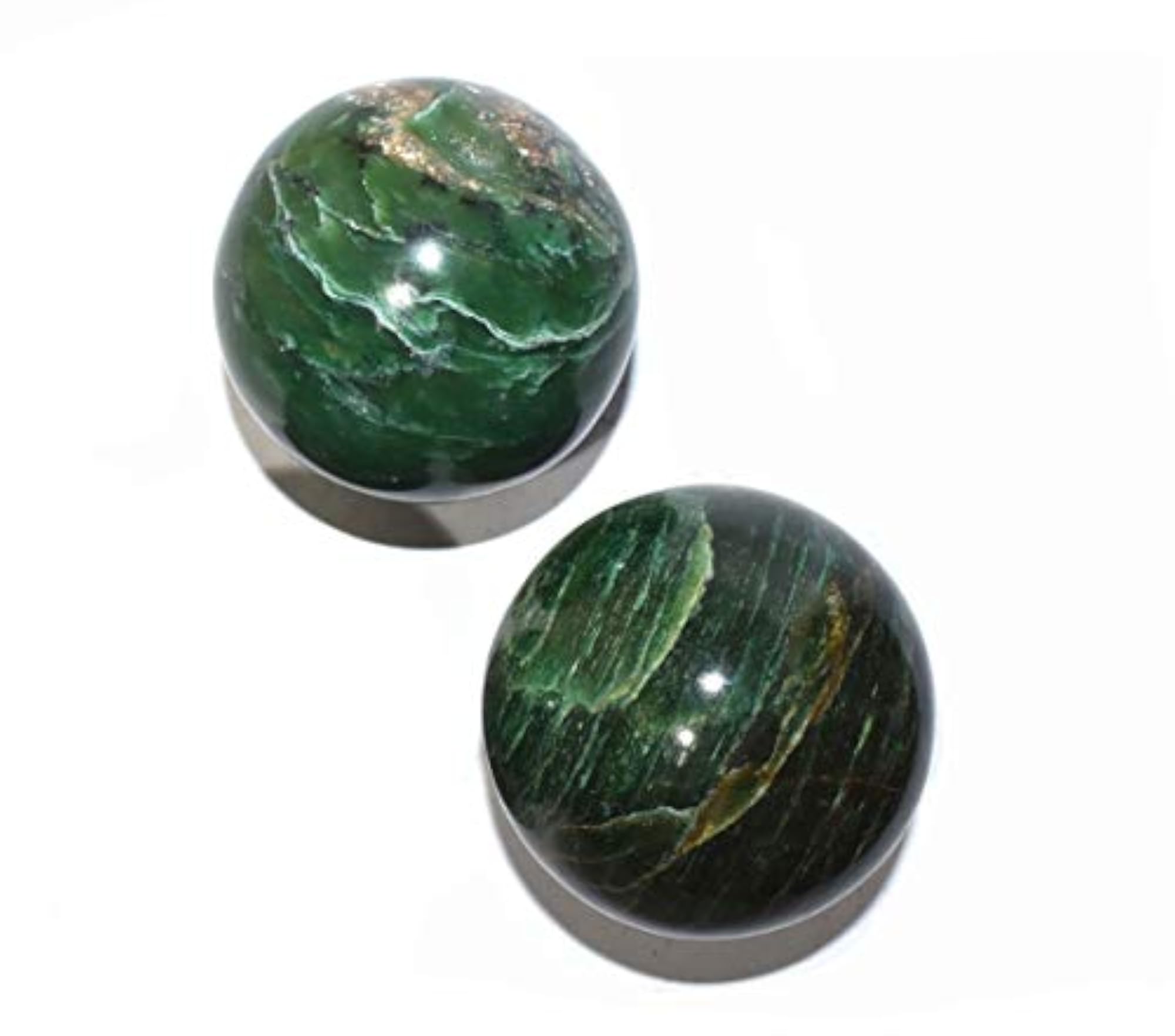 Dark Aventurine Chakra Balancing Sphere, Natural Healing Crystal